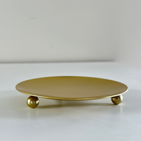 Gold Candle Plate