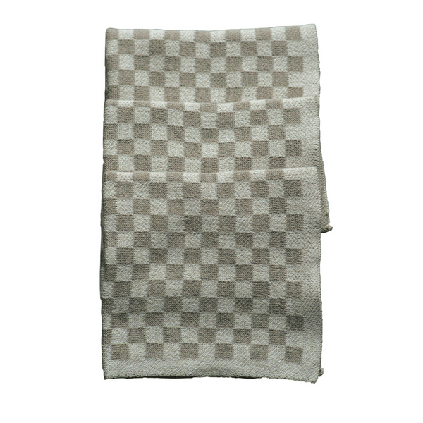 Cotton Washcloth Set - Chekka Taupe